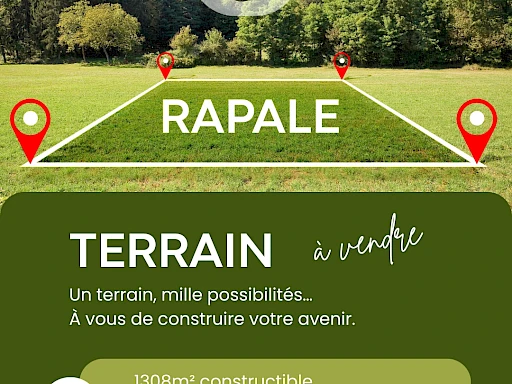 Terrain constructible à RAPALE
