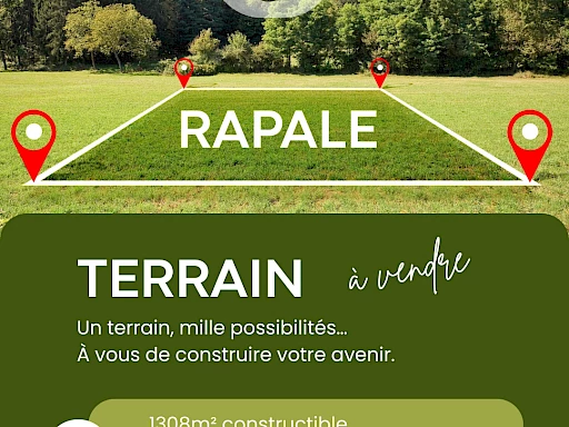 Terrain constructible à RAPALE