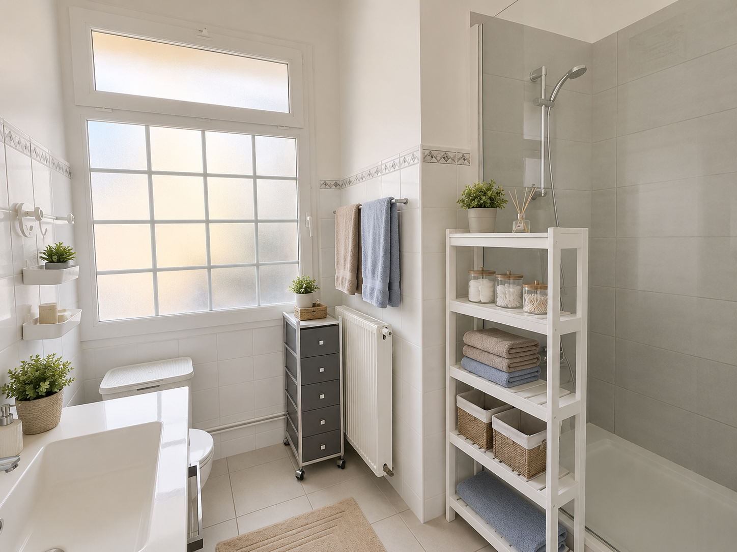 Appartement de 108 m2, de type T4, traversant et lumineux.