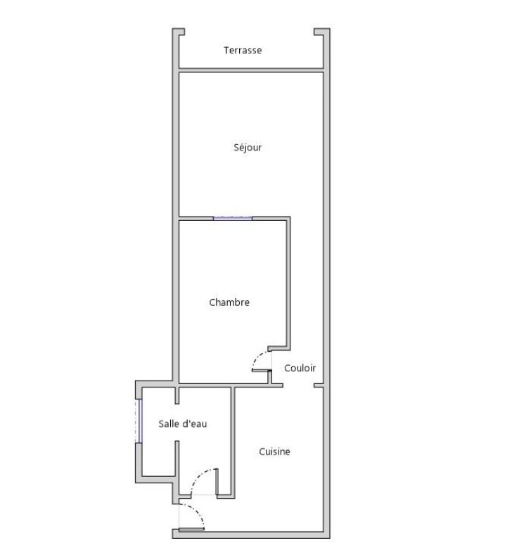 Appartement T1 bis avec balcon à BASTIA (Saint-Joseph)